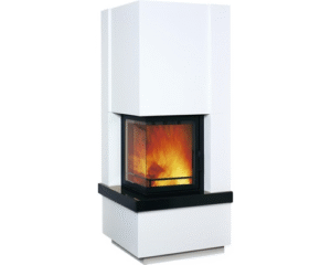 Kaminbausatz Hark Easy 500 Granit naturweiß/schwarz 8 kW